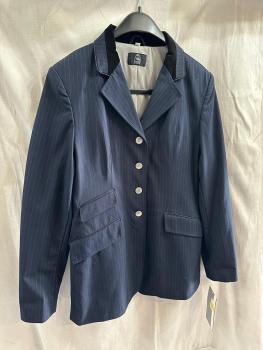 Pfiff Turniersakko Classic dunkelblau gestreift Gr. 40